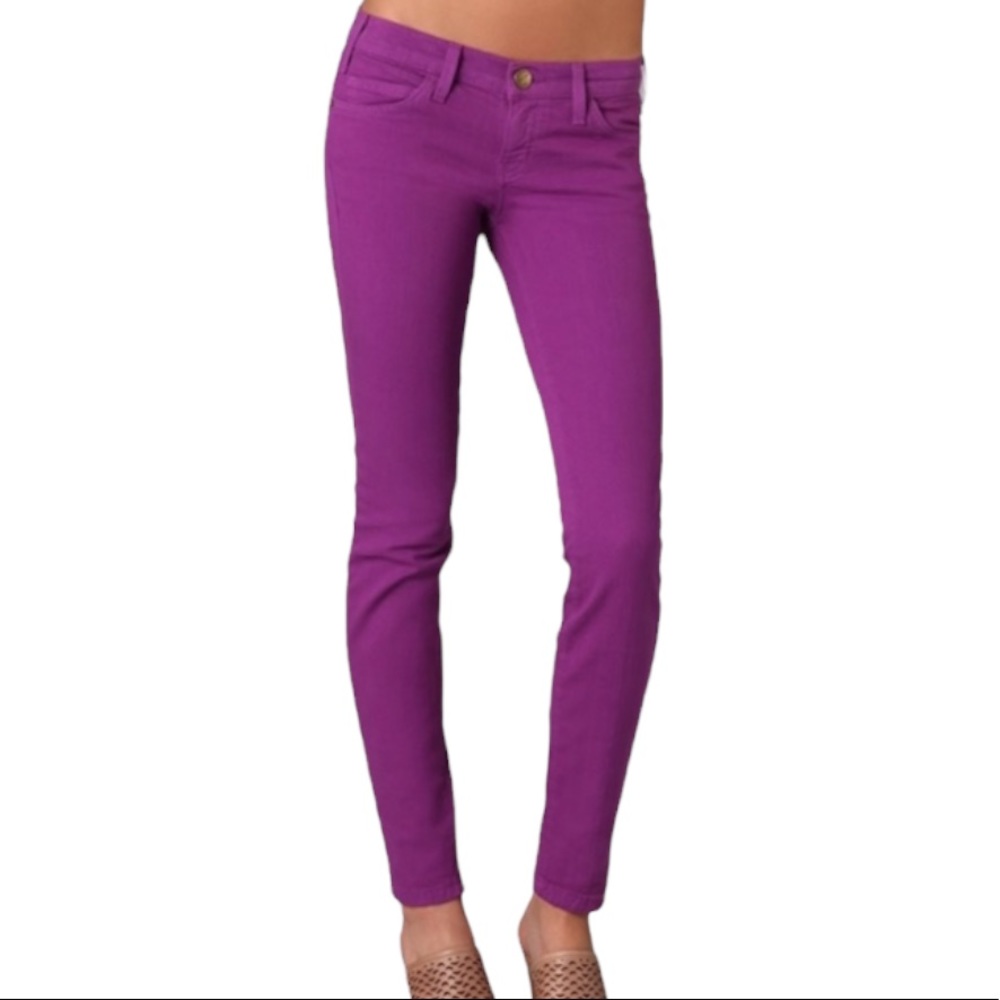 Current Elliott The Ankle Skinny Jeans in Purple. Size 27. EUC
